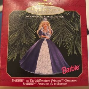 Collectors BARBIE ornament “The Millennium Princess” 1999